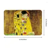 Tapis The Kiss de Gustav Klimt Paillasson Anti-dérapant Cuisine Tapis de bain Porte de jardin Tapis d'entrée Tapis de toilette Salon Footpad