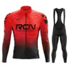 Tute da uomo Nuovo 2023 Rcn Autunno Cycling Jersey Bib Pantaloni Set Ropa Ciclismo Bicyc MTB Abbigliamento Road Bike Suit Uomo Lungo Seve Bicicta SetH24130