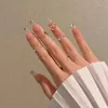 Kunstnagels 3D-vlinderinstelling Helderroze nep Eenvoudig aan te brengen Eenvoudige peel-off voor nagelsalon voor dames en meisjes