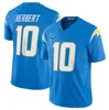 Hommes Los''Angeles''Chargers''Keenan Allen Justin Herbert Derwin James Jr. Bleu clair 2023 F.U.S.E.Avec maillot cousu de football limité 3 étoiles C Patch Vapor Untouchable