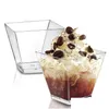 Bols Jetable Mousse Tasse En Plastique Transparent Carré Pudding Dessert 60Ml Drop Livraison Maison Jardin Cuisine, Bar À Manger Vaisselle Dhxpl