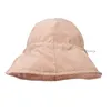 Boinas Ins Verano Cordón Pescador Sombrero Color Sólido Algodón Simple Cubo Cap Moda Chica Japonesa Al Aire Libre Sombreros Para El Sol Sombrilla