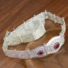 Sunspicems cienki maroko pasek dla kobiet srebrny kolor caftan talia łańcuch etniczny biżuteria ślubna arabska bankiet bijoux panna młoda Prezent 240118