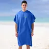 Męska odzież śpiąca spodnie piżamowe Plaid Men Men Pajama pasują do par surfowania plażowy poncho wtsuit zmieniający się w kąpieli ręczników z