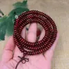 Strand African Pterocarpus Santalinus Red Sandalwood Pärlor armband Abacus