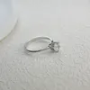 Anéis de casamento 6mm solitiare cupido corte redondo zircão cúbico pedra branco ouro cor anel de noivado para mulheres jóias bijoux venda bague