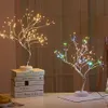 Lampada LED a forma di albero stile bonsai 108 led filo di rame luce notturna USB fai da te interruttore tattile controllo regali di luce decorativa natalizia 20250U