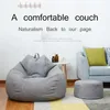 Sitzsack-Stuhl mit Füllung, großer Puff-Sitz, Couch-Bett, gefülltes riesiges Sitzsack-Sofa, Hocker, Ottomane, Relax-Lounge-Möbel für praktische 293F