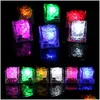 Bâtons lumineux LED Lumières LED Polychrome Flash Party Sticks Glowing Ice Cubes Clignotant Décor Clignotant Light Up Bar Club Mariage Drop Del Dhrmv