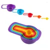 Measuring Tools 6pcs/set Kitchen Spoons Cups Cooking Baking Colorful Plastic Sugar Measure Spoon Sell With