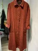 Robes décontractées Vintage Femmes Chemise Robe Mode Dame À Manches Longues Col Rabattu Femme Fête Printemps Automne