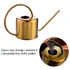 Watering Can Golden Garden rostfritt stål 1300 ml liten vattenflaska lättanvänd handtag perfekt för vattning växter blomma y200106245k