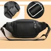 Véritable sac de taille en cuir véritable pour hommes sac banane en cuir de vachette pour pochette de téléphone sac à bandoulière pour homme unisexe ceinture taille Packs 240129