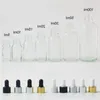 100pcs frasco de perfume 18MM 18/410 Lâmpada de alumínio Tampa conta-gotas de vidro para garrafa de óleo de 5ml-100ml Kmwxs