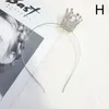 Akcesoria do włosów 1PC Princess Rhinestone Crowns Opaska na głowę błyszcząca ślubna korona grzebienia dziewczyny dzieci