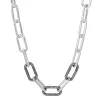 Halsband original chunky infinity knut pärlor glida mig länk ormkedjan halsband för mode 925 sterling silver pärla charm diy smycken