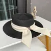 Ampla borda chapéus chapéu de palha mulheres primavera / verão moda fita diamante tigela japonesa proteção solar e guarda-sol