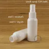 30 teile/los Förderung 50 ml Kunststoff Spray Flasche Weiß PET Zerstäuber Frauen Kosmetische 5/3 UNZEN Container Parfüm Nachfüllbare verpackung Sesne