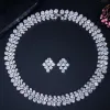 Cloisonne cwwzircons 2020 Nigerianska bröllopstillbehör afrikanska CZ -pärlor smycken set Crystal brudhalsband för brudar t111