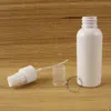 30pcs/Lot Promotion 50ml Plastic Spray Bottle White PET Atomizer Women Cosmetic 5/3OZ Container Perfume Refillable Packaging Lpwda