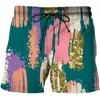 Mäns shorts abstrakt mönster män kläder 3d utskrift badkläder sommar kvinnor konst målning harajuku casual