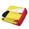 Coperte Attività sportive Bandiera del Belgio60288733 Coperta di lana Divertente resistente al pilling Piscine accoglienti