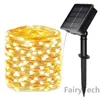 Strings 20M LED Solar Lights Outdoor String For Festive Christmas Party Waterproof Fairy Garden Garland