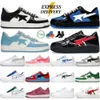 2024 Staly Designer STA Casual Shoes SK8 Men Women Platform Sneakers Black Patent Blue Orange Green White Pastel Pink Red Yellow Mens Trainers Sport Scarpes OG APE