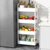 Kitchen Storage Multifunction Rolling Cart Rack With Lockable Wheels For Bathroom Painting Tools Organizers