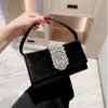 Torby wieczorowe 2024 Wedding Velevet Diamonds Clutch torebka Kobiety małe łańcuchowe torby na ramię torebki randki Blue Black B615