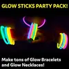 Feeststicks Glow Sticks Feestartikelen 100 stuks Glow in the Dark Light Up Stick Glow Feestdecoraties Armbanden met connectoren 240118