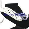 Collier ras du cou grec, sororité grecque, symbole Zeta Phi Beta, bleu Royal, cristal blanc, bijoux en perles, colliers multicouches, 304z