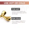 Luxury Rose Gold Cryo Sticks Rostfritt stål Ice Globes Cooling Massage Spa Globes For Beauty Health Eye Skin Care Tools 240127