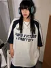 メンズTシャツY2KコリアンヴィンテージストリートウェアカジュアルアキュビハラジュクエグールショートスリーブTシャツグランジ美学特大ティートップス衣服240130