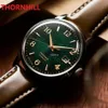 mannen aarde wijzerplaat designer horloges 40mm Hoge kwaliteit lederen band saffier armband waterdicht Watch2494