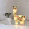 Luzes da noite llama decoração brinquedos para crianças decoração de parede lâmpada mulher grávida chuveiro do bebê berçário bateria operado nightlight