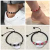 Anklets Women Men Beach Skórzane koraliki szarpanie mankiet mankietowa bransoletka biżuteria boso Akcesoria 284x