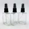 Cobje – atomiseur de parfum/Cologne 1oz, bouteille vide rechargeable en verre, pulvérisateur noir inviolable, 30ml, 12 pièces