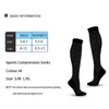 Chaussettes pour hommes unisexe serré série noire étoile point rayure carré course en plein air basket-ball soulagement élastique varicocèle anti-fatigue