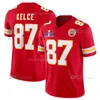 2024 NOWOŚĆ 15 Patrick Mahomes 87 Travis Kelce 95 Chris Jones Football Jersey 10 Isiah Pacheco 32 Nick Bolton 52 Creed Humphrey 58 Derrick Thomas Chiefs Football Jerseys