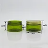 30 x 100g Empty Green Cream Cosmetic Jar with Gold Aluminum Cap Seal Padkm