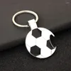 Schlüsselanhänger Kreative Mini 3D Fußball Turnschuhe Schlüsselbund Einfache Legierung Sportschuhe Fußball Form Ball Anhänger Schlüsselring Rucksack Ornament Geschenk