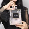 2021Acrylic Perfume Women Casual Bottle Handbags Wallet Paris Party Toiletry Wedding Clutch Evening Bags Purses Handbag Cross Body301n