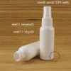 30pcs/Lot Promotion 50ml Plastic Spray Bottle White PET Atomizer Women Cosmetic 5/3OZ Container Perfume Refillable Packaging Lpwda