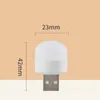 Nattlampor 1-10 st mini USB Lätt varmt vita ögonskydd Bok Läsning Plug Plug Computer Mobile Power Charging LED-lampan