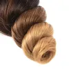 Ombre 1B/4/27 Onda Allentata Brasiliana Capelli Vergini Remy Umani Tesse 100 g/bundle Doppie Trame 3 Bundle/lotto pieno e morbido