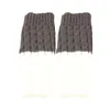 Женские носки, женские сапоги с манжетами, зимние короткие вязаные 1 пара, модные, полезные для пальцев ног