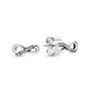 Boucles d'oreilles rondes en or Rose 18 carats ZD Designer S925 boucles d'oreilles en argent Sterling Zircon Style E boucles d'oreilles avec boîte d'origine