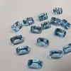 Edelsteine Tbj, natürliches Himmeltopas-Kissen, 10 x 14, konkaver Schliff und 7,7 ct für die Montage von Silberschmuck, 100 % natürliche, lose Himmeltopas-Edelsteine