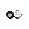 Équipements 10X 20x Loupe de bijoux hexagonale en métal portable mini loupe de poche pliable 20,5 mm kit de lentilles optiques triplet